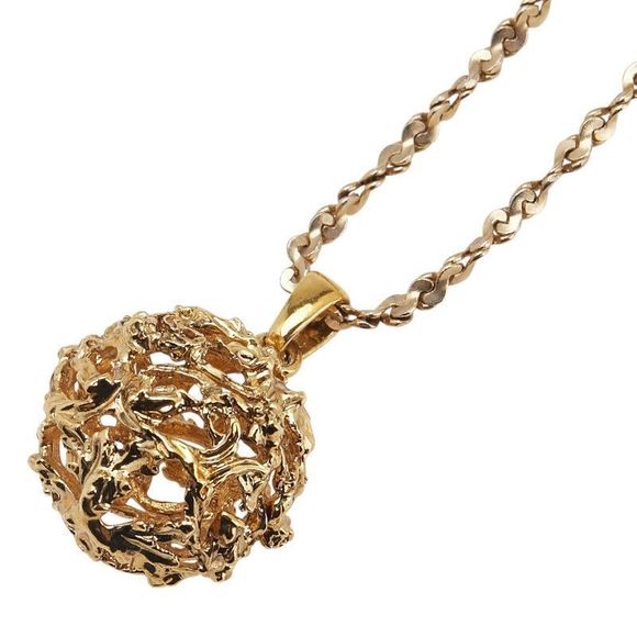 Saint Laurent Ball Round Gold Plated Ladies Saint Laurent - Picture 1 of 7